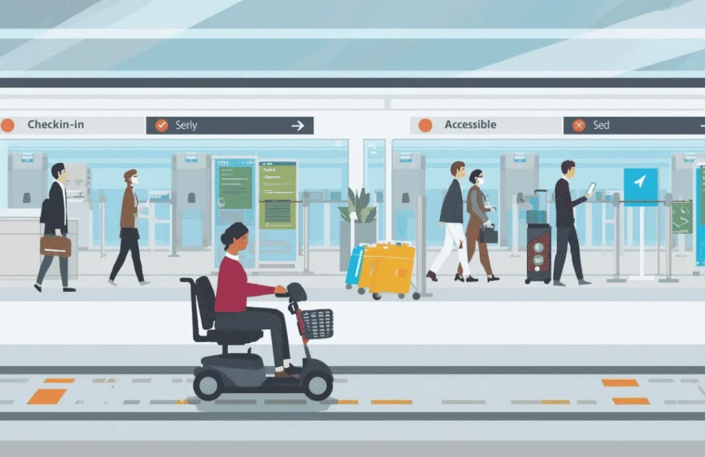 how people travel on planes with mobility scooter