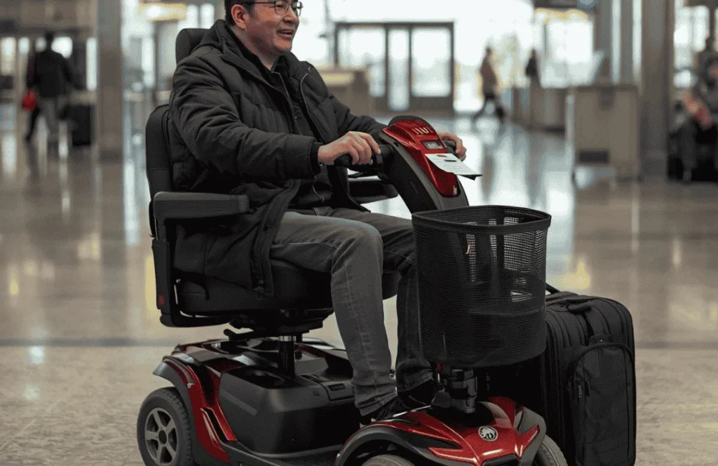 how people travel on planes with mobility scooter
